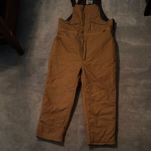 Insulated Men's Brown Work Bib Overalls Steelguard brand